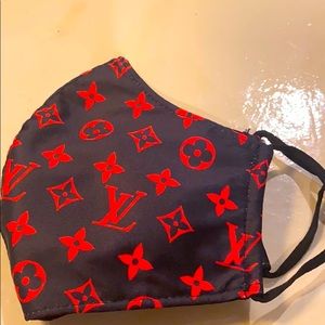 Super cute black and red face mask